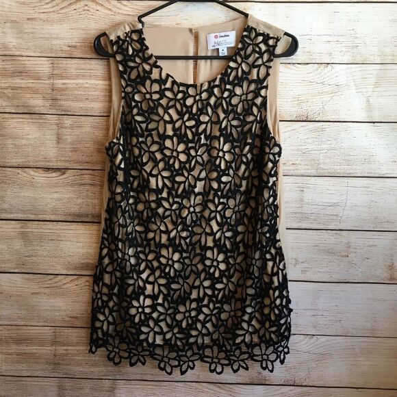 NEIMAN MARCUS LELA ROSE FOR TARGET LACE TOP - Picture 1 of 7